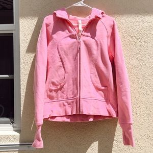 Lululemon pink scuba hoodie